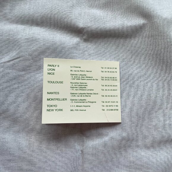 La Bagagerie Jean Marlaix Paris - Leather Envelope Clutch  $60 - Picture 14 of 14